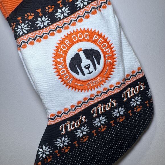 Tito's Vodka Christmas Stocking NWOT VODKA FOR DOGS - Picture 1 of 7
